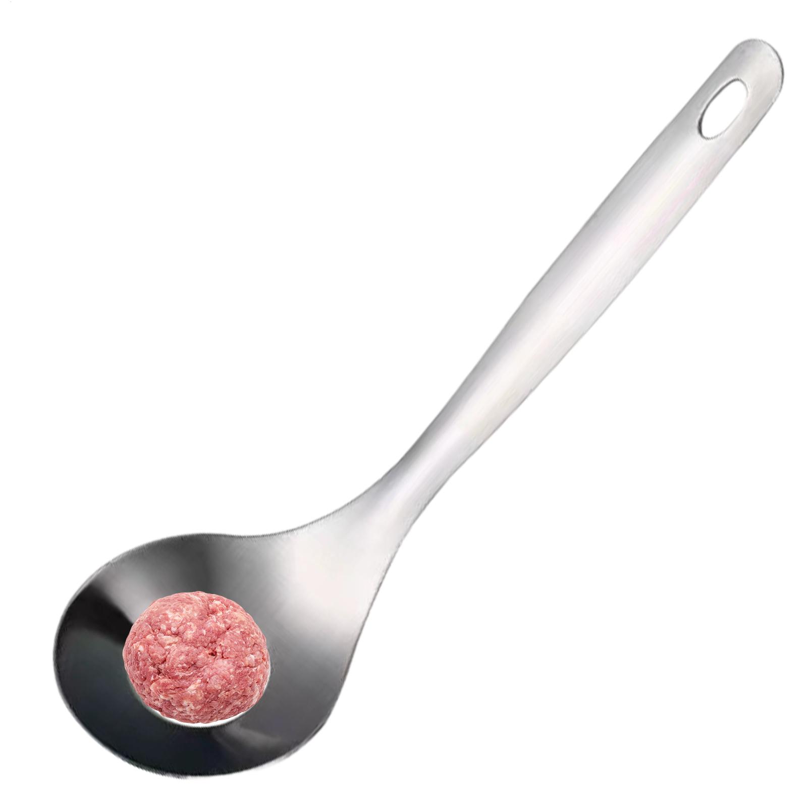 Kitchen Gadgets Presents - 1 stuk 304 roestvrijstalen gehaktballenlepel, handmatige