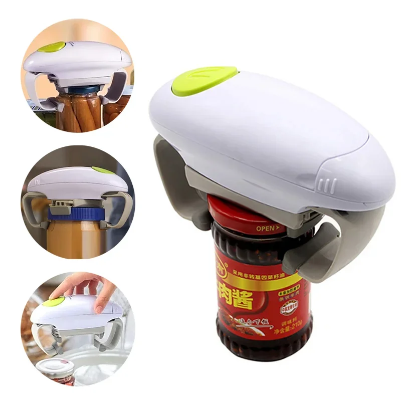 Kitchen Gadgets Jar Openers - Elektrische blikopener met twee oren, automatische