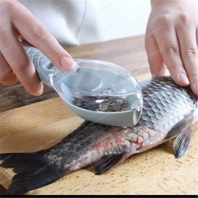 Kitchen Gadgets Popular - Populair visschubben schraapartefact met deksel, plastic