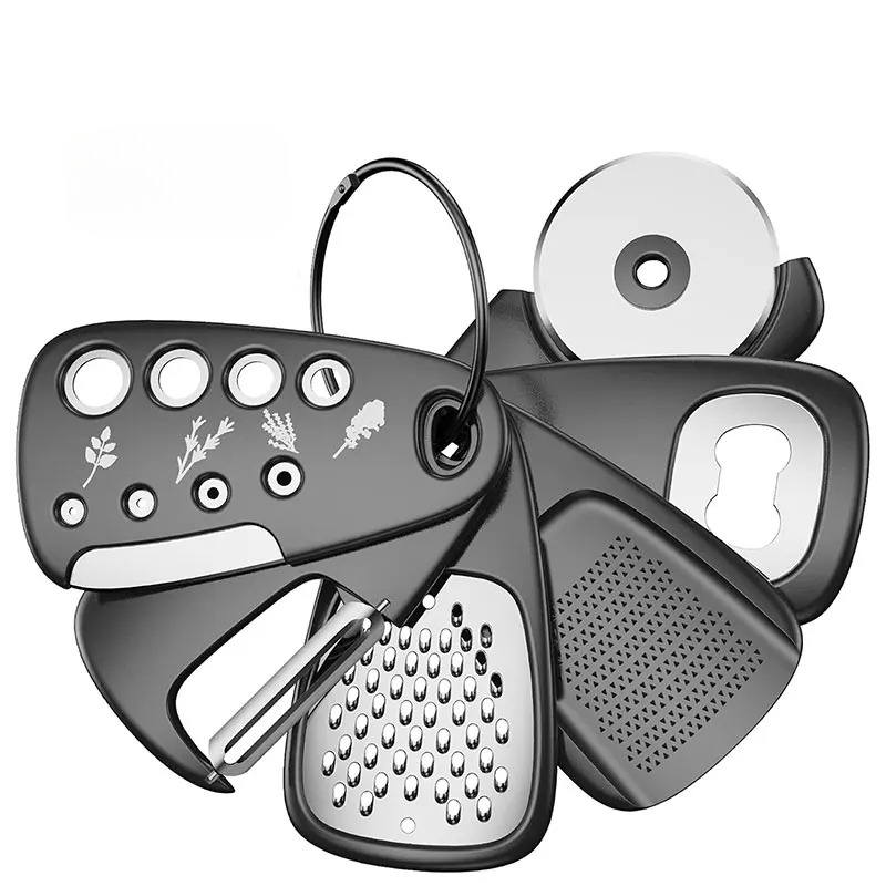 Kitchen Gadgets Vegetable Cutter - 6-delige keukengadgets set ruimtebesparend kookgereedschap kaasrasp
