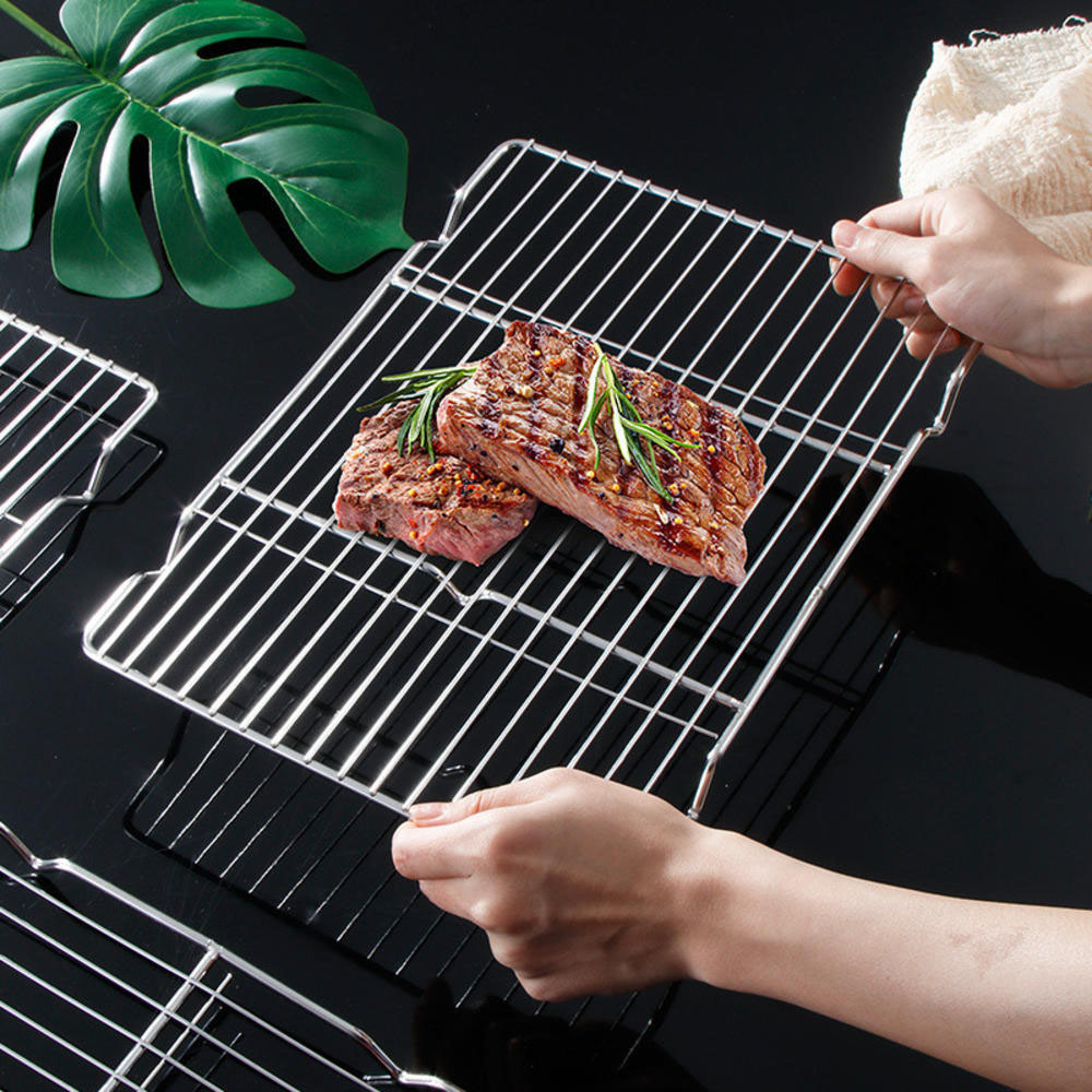 Kitchen Gadgets You Need - Roestvrijstalen barbecuegaasmat Herbruikbare hittebestendigheid BBQ-baknet Pad