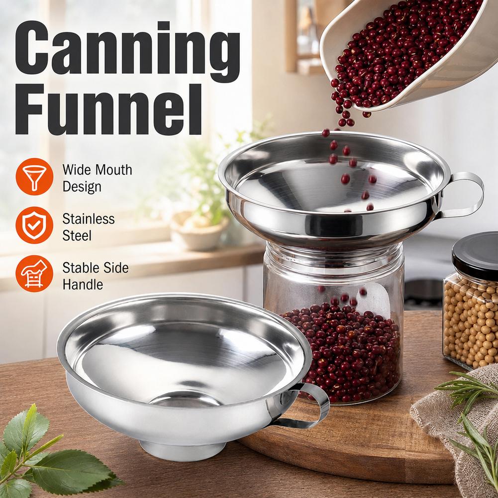 Kitchen Gadgets Popular - Zeer populair 2 maten roestvrijstalen brede-mond