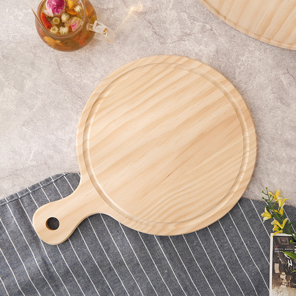 Natuurlijke houten pizzaplaat, - Pizza Stone Baking recensie en prijs