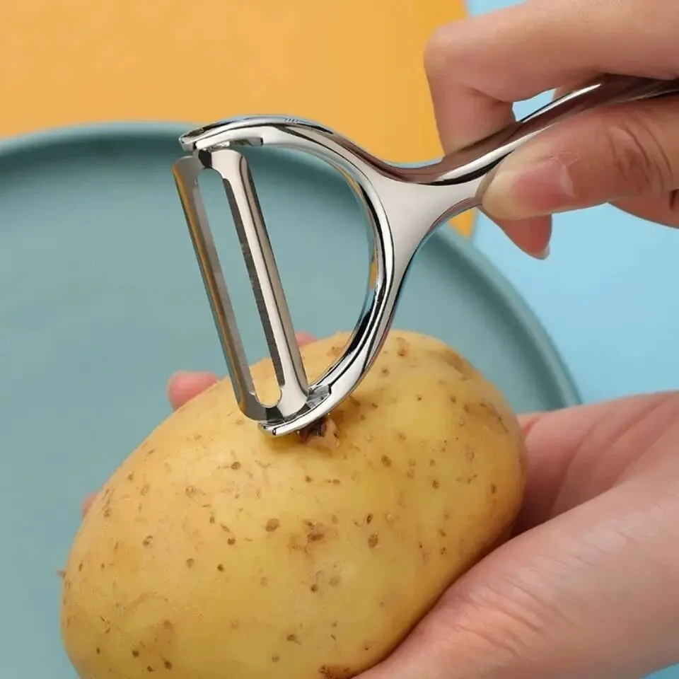 1PC Rvs Dunschiller Aardappel  - Household Kitchen Gadgets Vegetable Cutter Silk Cutter recensie en prijs