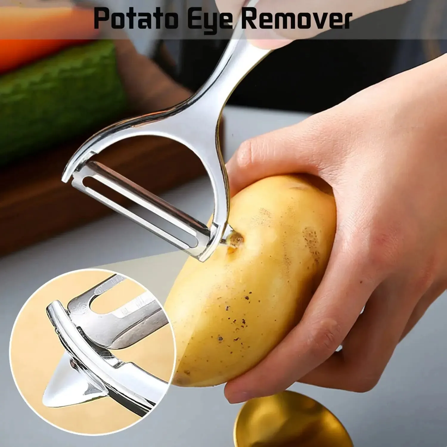 1PC Rvs Dunschiller Aardappel  - Household Kitchen Gadgets Vegetable Cutter Silk Cutter recensie en prijs