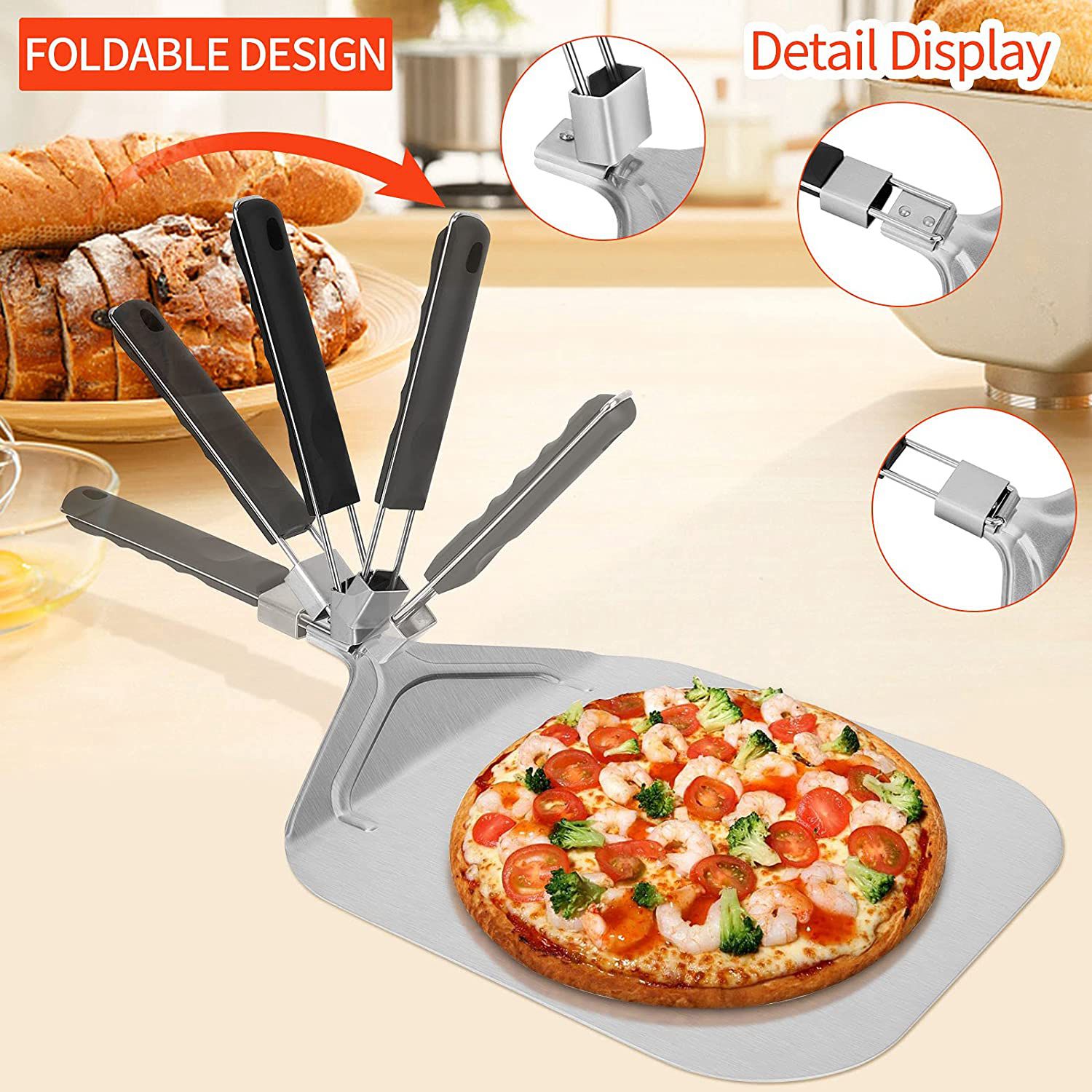 WSFS! Opvouwbare aluminium piz - Pizza Stone Baking recensie en prijs