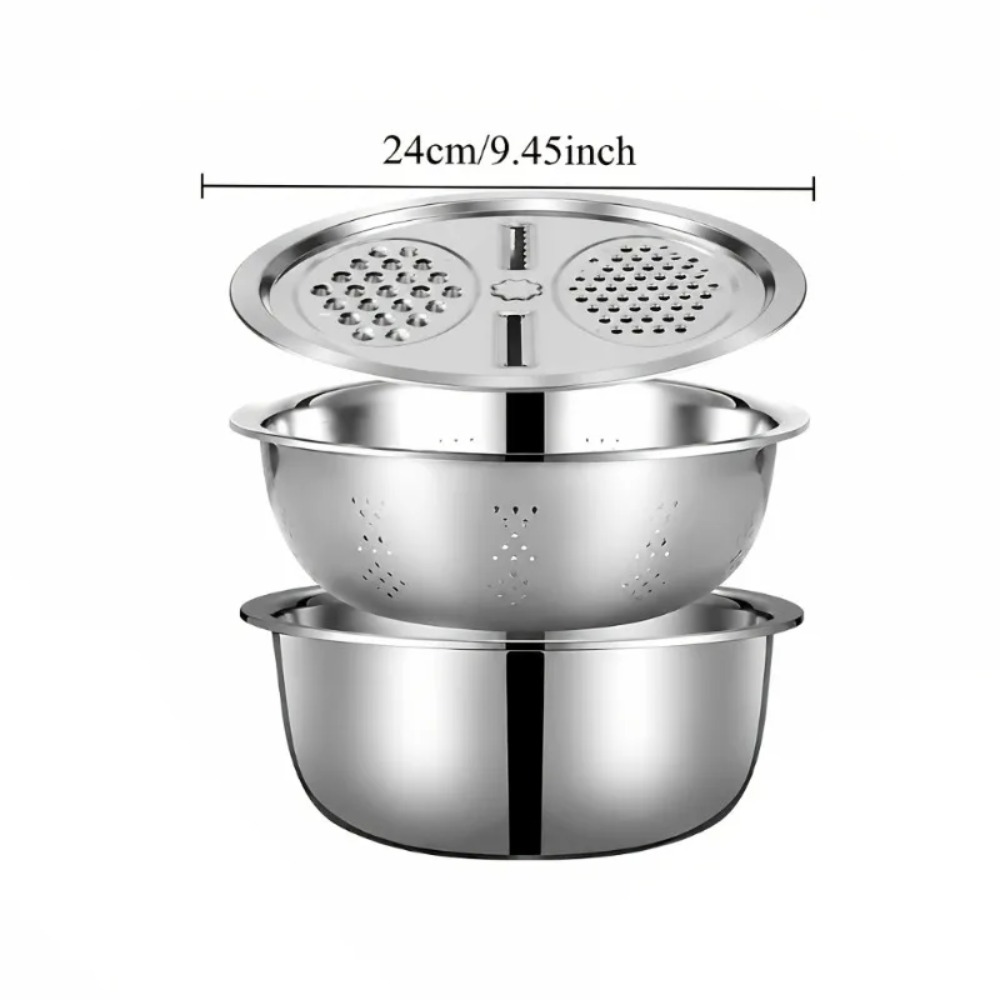 3-delige roestvrijstalen vergi - Household Kitchen Gadgets Vegetable Cutter Silk Cutter recensie en prijs